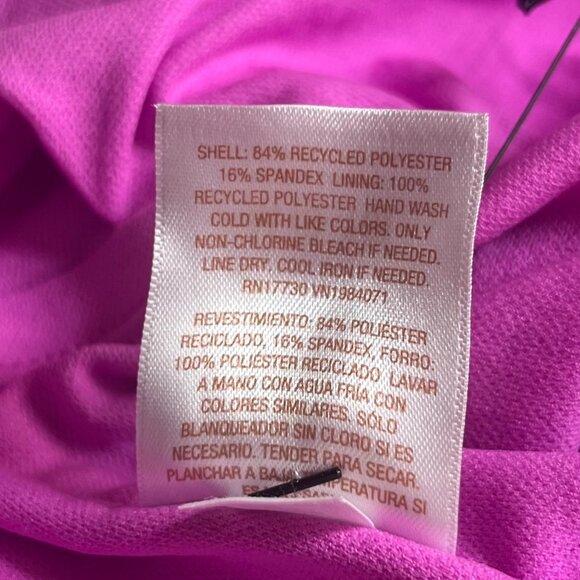 Shade & Shore High Leg Cheeky One-Piece Swimsuit Pink Size Medium - Picture 9 of 11